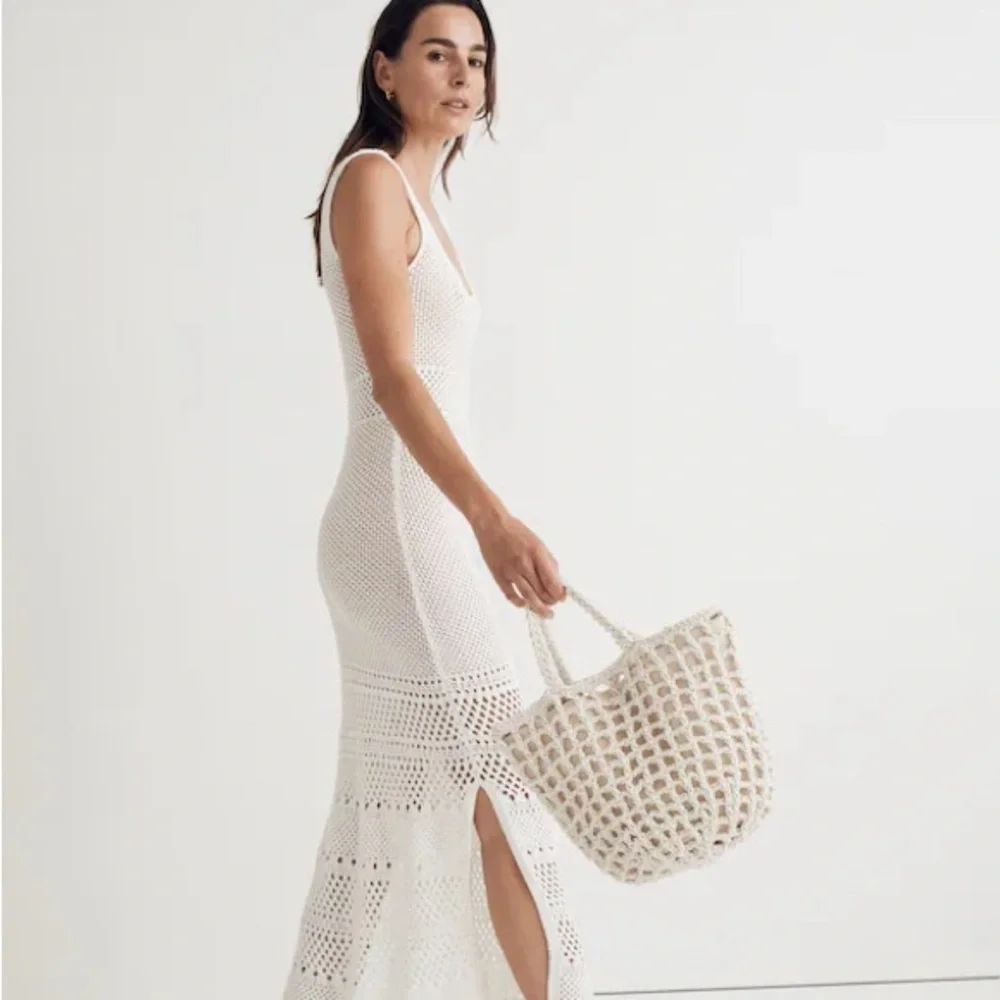 Madewell • Woen Once • Womens Crocheted Shoulder Bag Antique Cream - Picture 3 of 10